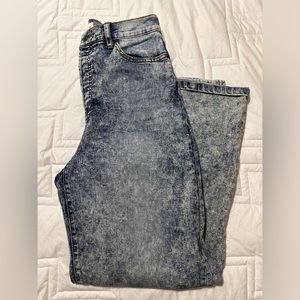 Sneak Peek Acid Wash Flare Jeans